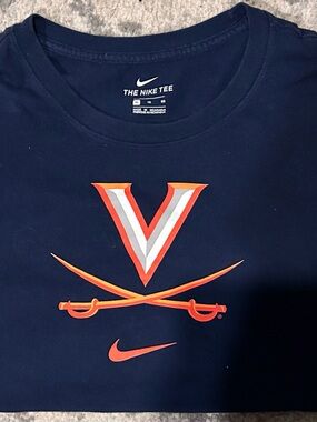 NIKE UNIVERSITY OF VIRGINIA  CAVALIERS t shirt UVA Hoos Men’s XL